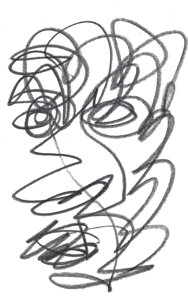 2024 | SELF PORTRAIT | GRAPHITE ON PAPER, 3 X 5 IN | Joshua Cornelis 