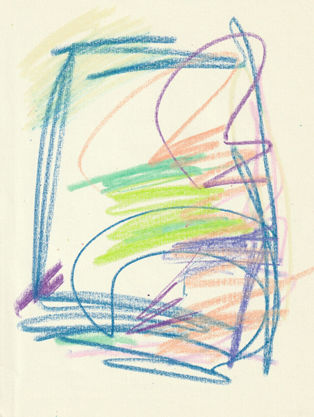 Self Portrait, 2018. Crayon on paper, 8.5 x 11 in. 