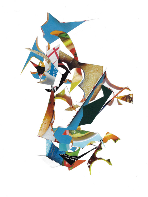 Scintilla Series II, 2020. Collage on Flatbed.