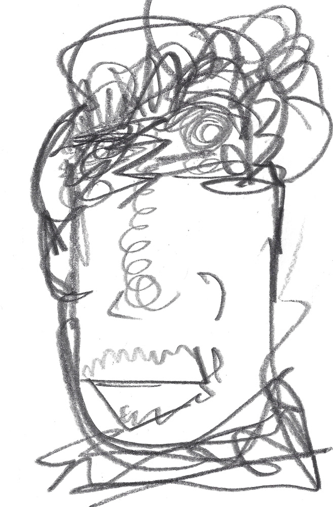 2024 | SELF PORTRAIT | GRAPHITE ON PAPER, 3 X 5 IN | Joshua Cornelis 