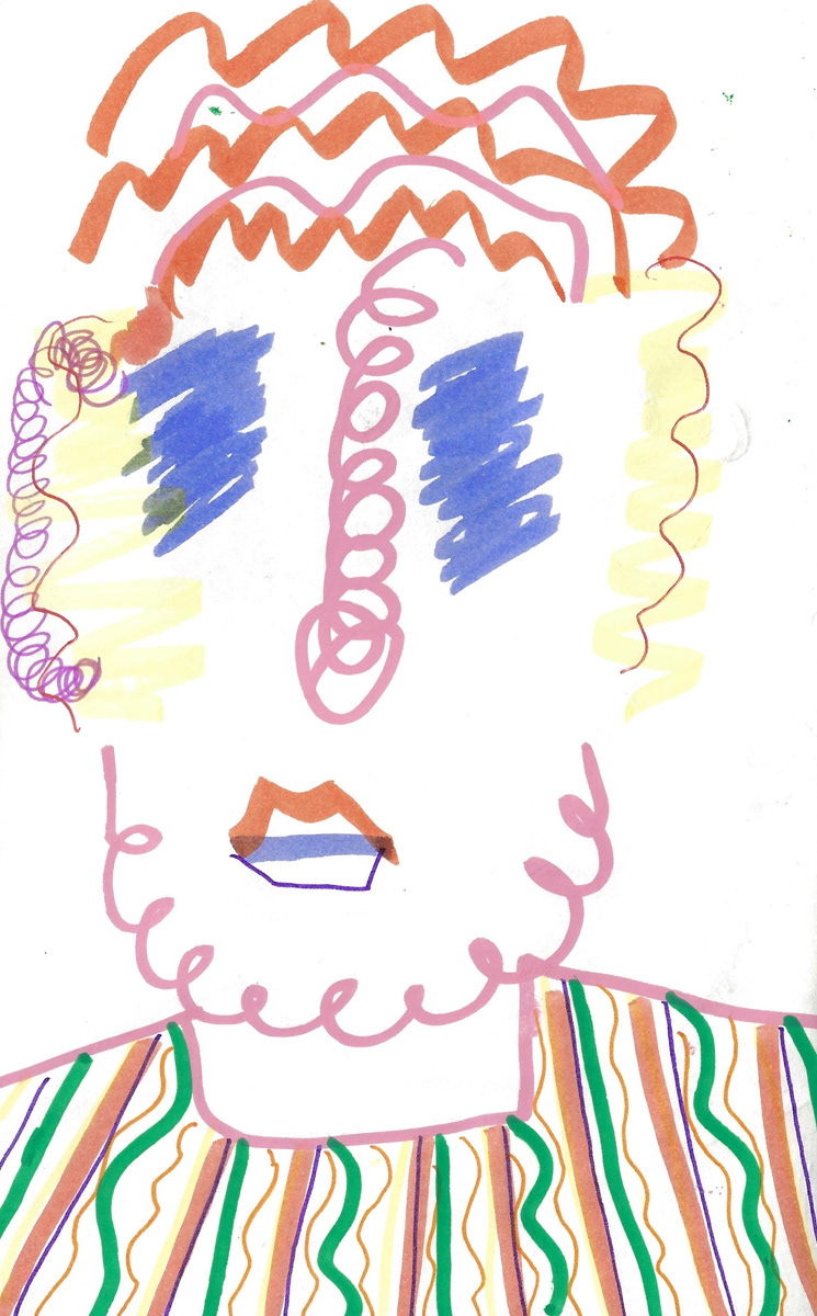 2025 | SELF PORTRAITS | MARKER ON PAPER, 8.5 x 5 IN | Joshua Cornelis