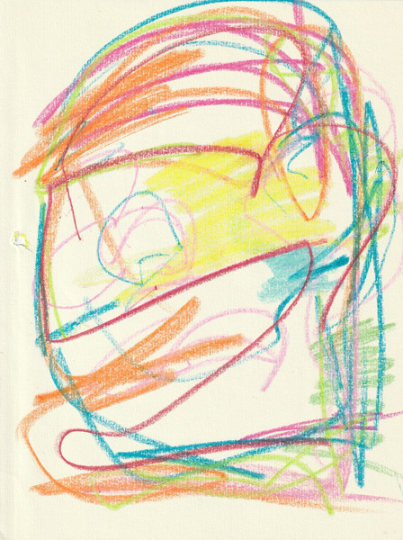 Self Portrait, 2018. Crayon on paper, 8.5 x 11 in. 