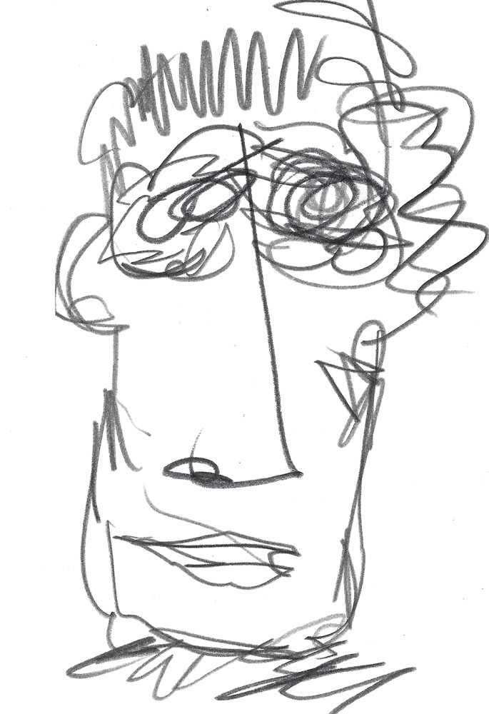 2024 | SELF PORTRAIT | GRAPHITE ON PAPER, 3 X 5 IN | Joshua Cornelis 