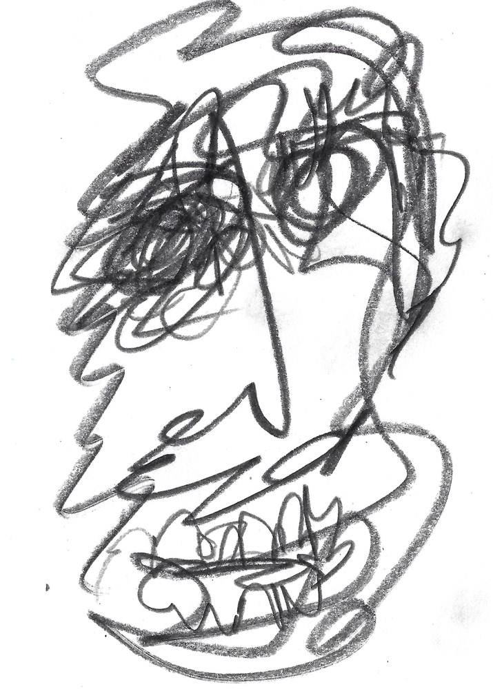 2024 | SELF PORTRAIT | GRAPHITE ON PAPER, 3 X 5 IN | Joshua Cornelis 