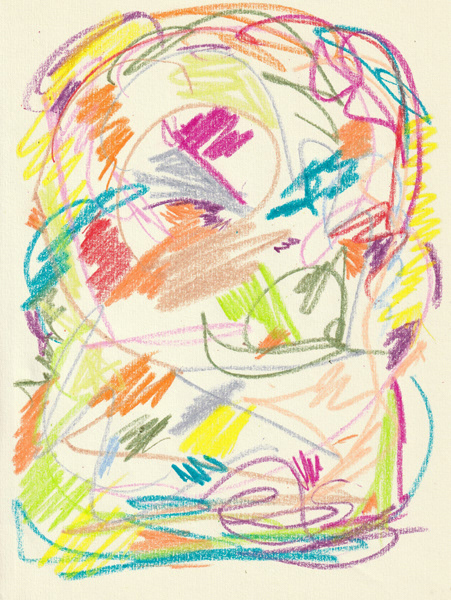 Self Portrait, 2018. Crayon on paper, 8.5 x 11 in. 