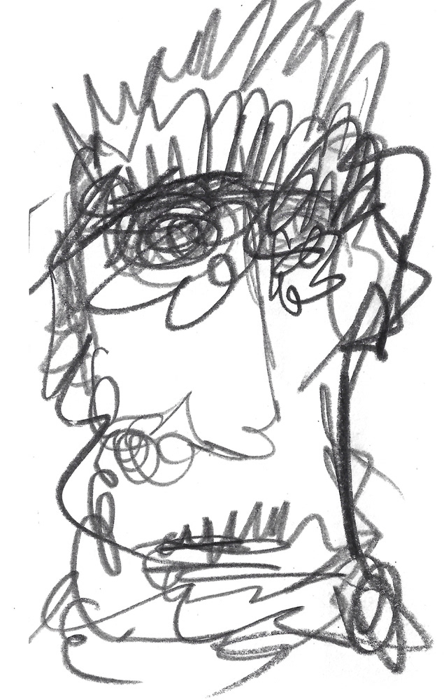 2024 | SELF PORTRAIT | GRAPHITE ON PAPER, 3 X 5 IN | Joshua Cornelis 