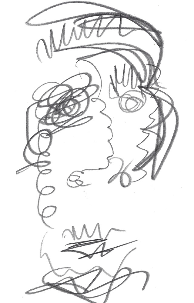 2024 | SELF PORTRAIT | GRAPHITE ON PAPER, 3 X 5 IN | Joshua Cornelis 