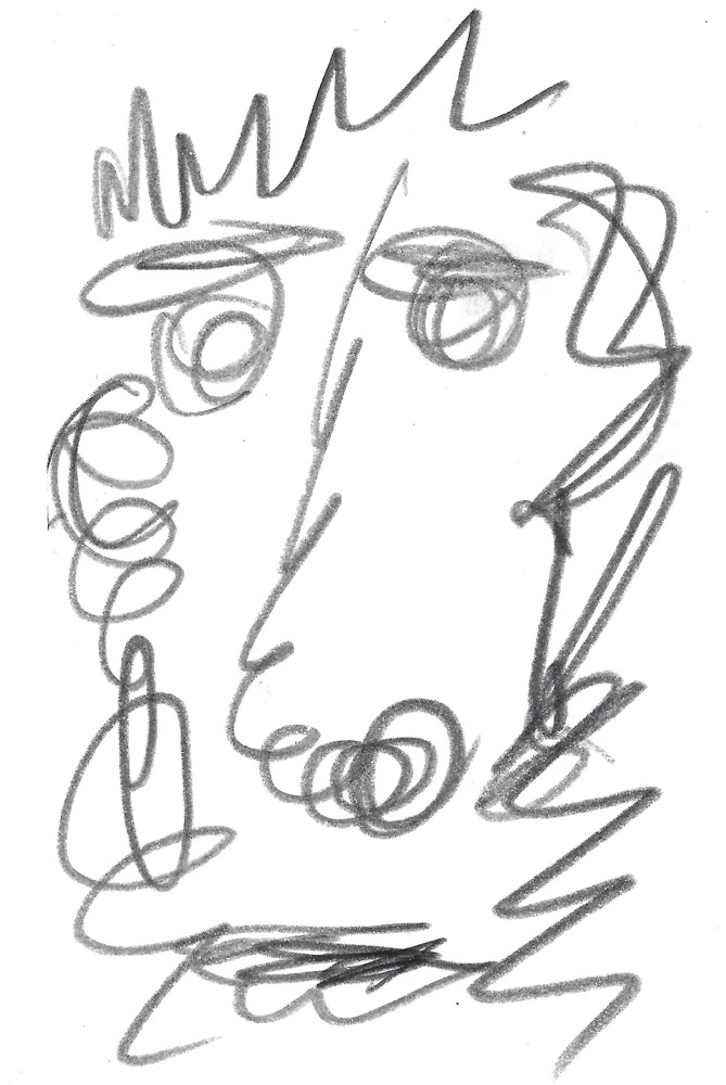 2024 | SELF PORTRAIT | GRAPHITE ON PAPER, 3 X 5 IN | Joshua Cornelis 