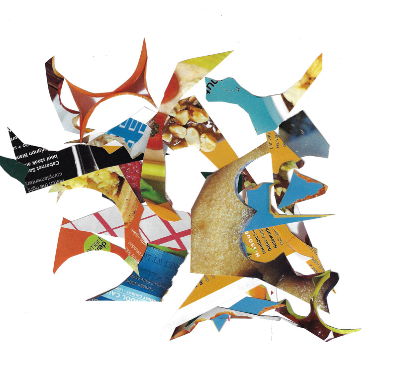 Scintilla Series II, 2020. Collage on Flatbed.