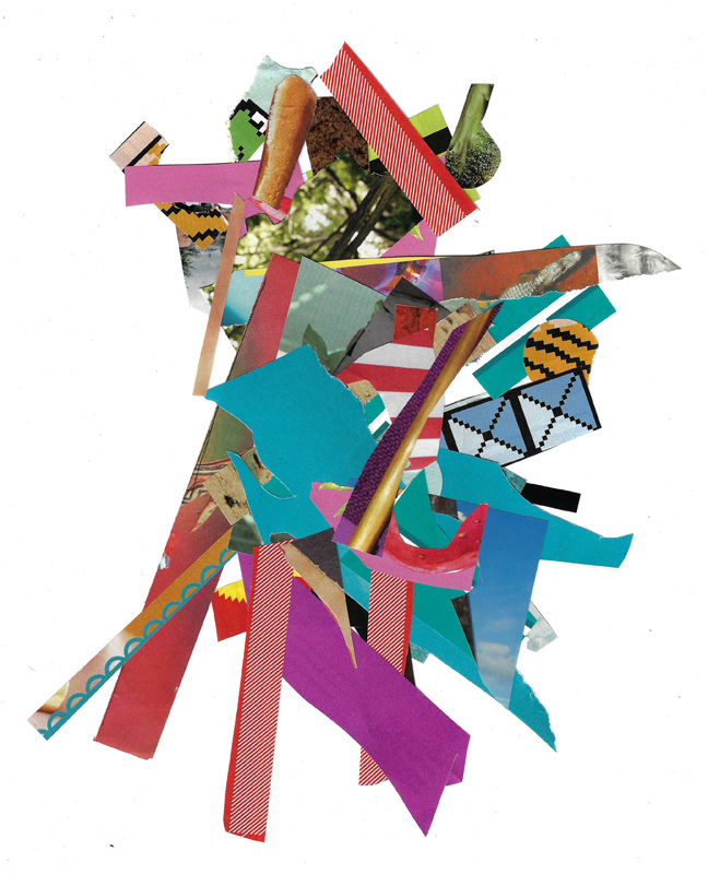Scintilla Series V, 2023. Collage on FLATBED | Joshua Cornelis