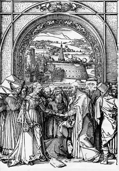 Dialogue with Dürer Series, 2012-14. Collage on Paper, 8 x 10 in. 