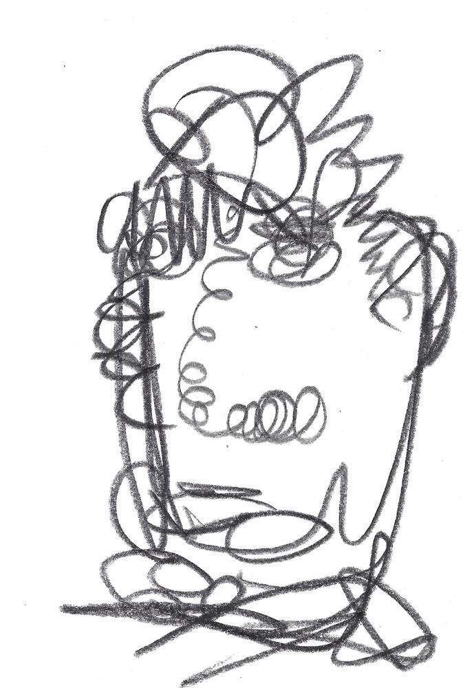 2024 | SELF PORTRAIT | GRAPHITE ON PAPER, 3 X 5 IN | Joshua Cornelis 