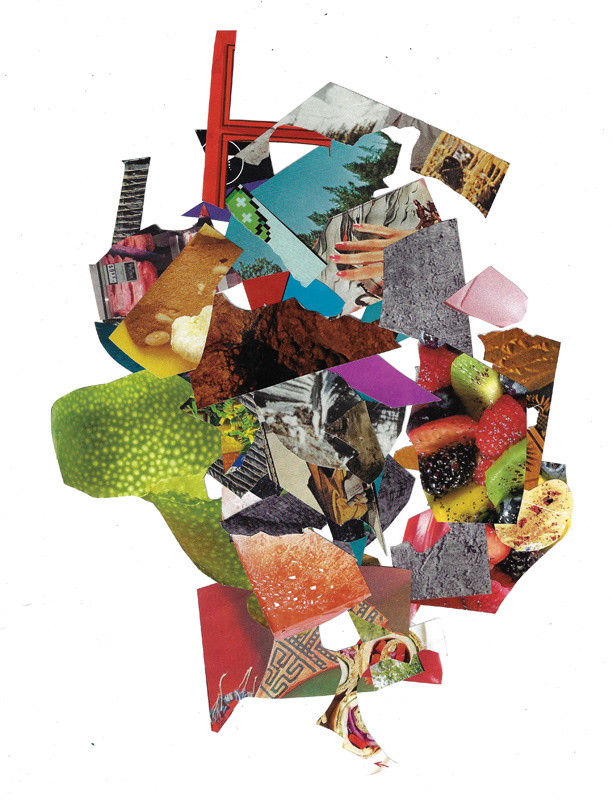 Scintilla Series VI, 2023. Collage on FLATBED | Joshua Cornelis