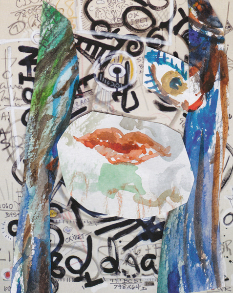 Contemporary Citations Series. Collage on paper, 8 x 10 in. 