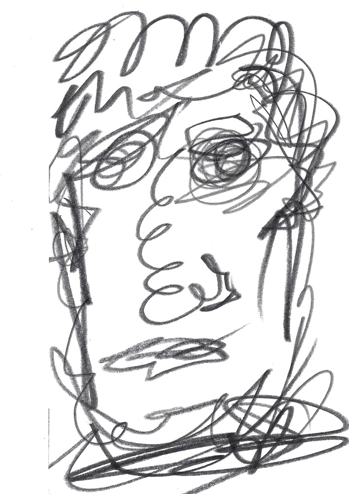 2024 | SELF PORTRAIT | GRAPHITE ON PAPER, 3 X 5 IN | Joshua Cornelis 