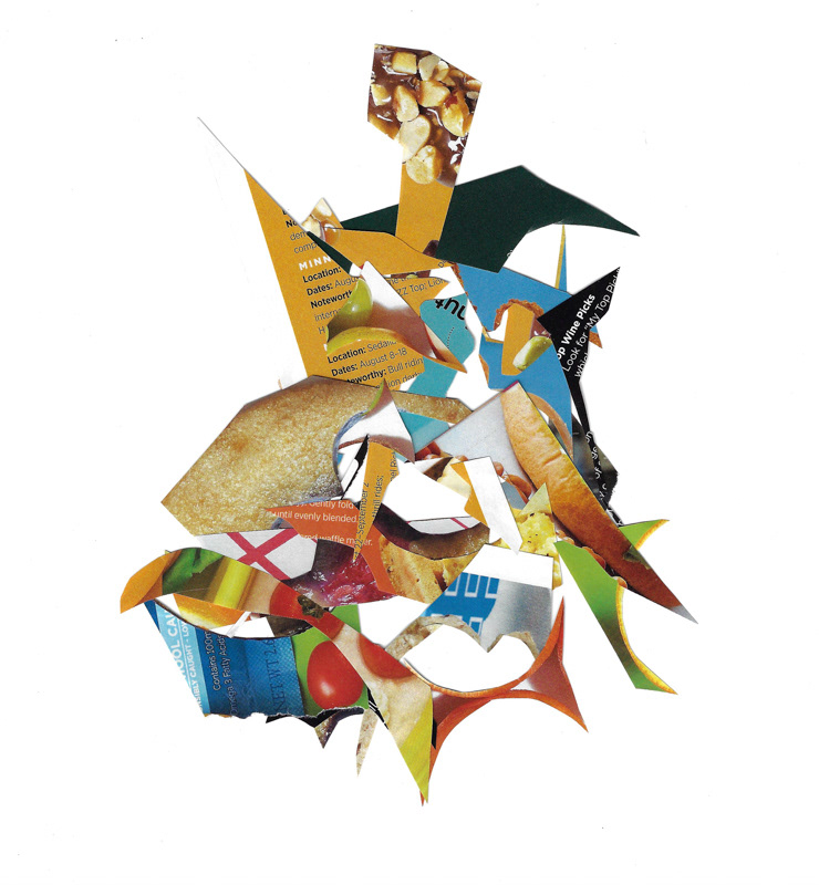 Scintilla Series II, 2020. Collage on Flatbed.