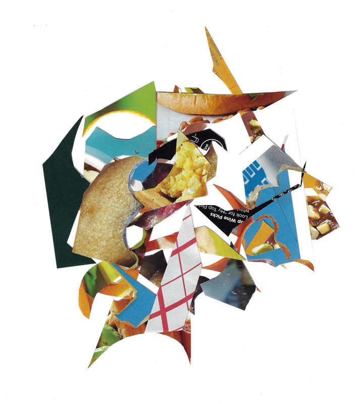 Scintilla Series II, 2020. Collage on Flatbed.