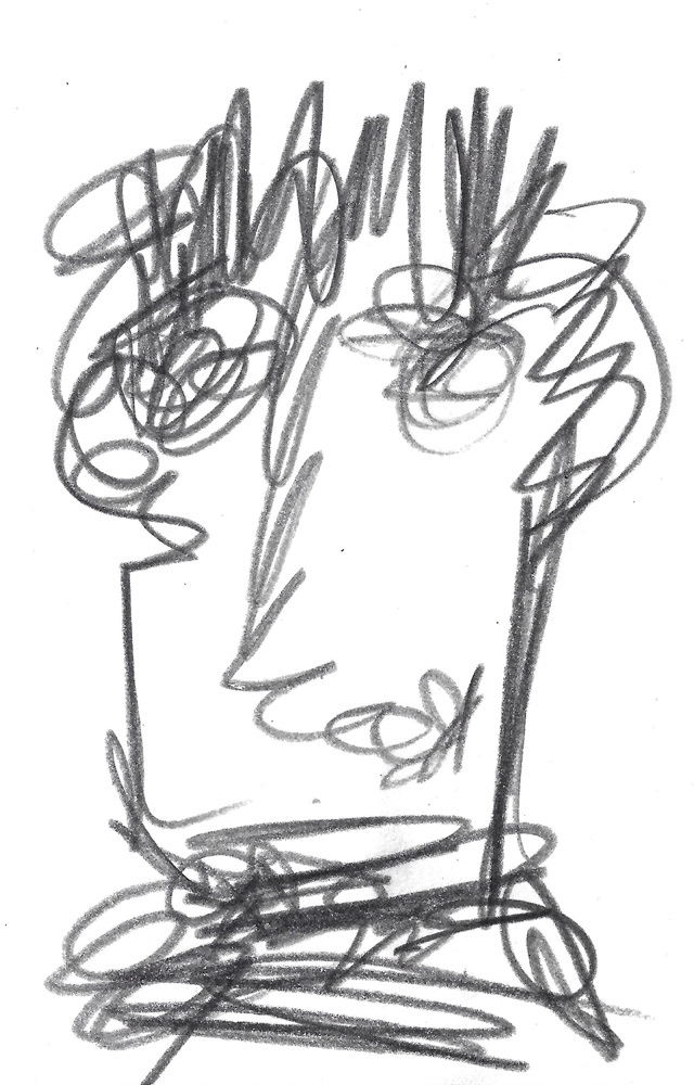 2024 | SELF PORTRAIT | GRAPHITE ON PAPER, 3 X 5 IN | Joshua Cornelis 