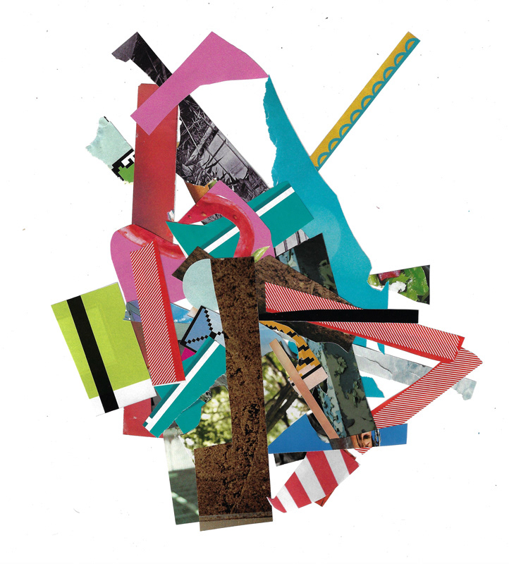 Scintilla Series V, 2023. Collage on FLATBED | Joshua Cornelis
