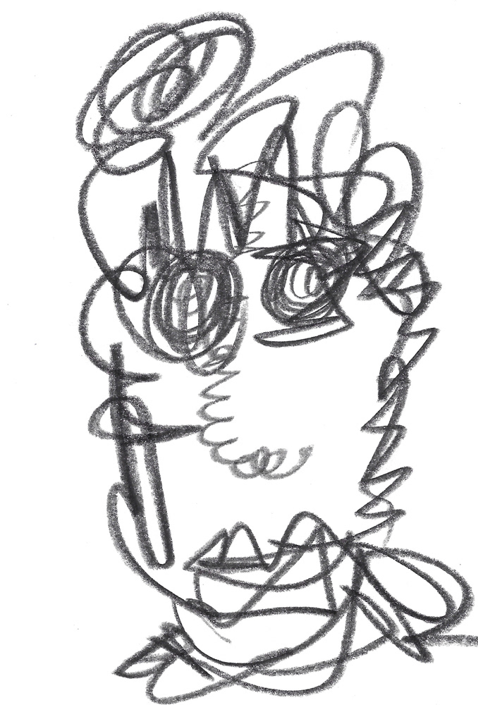 2024 | SELF PORTRAIT | GRAPHITE ON PAPER, 3 X 5 IN | Joshua Cornelis 