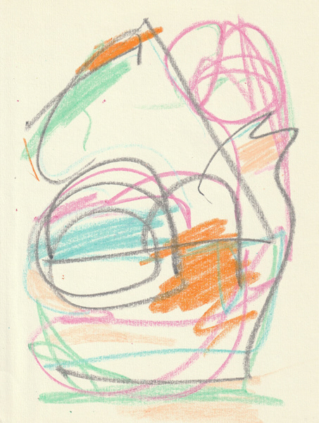 Self Portrait, 2018. Crayon on paper, 8.5 x 11 in. 