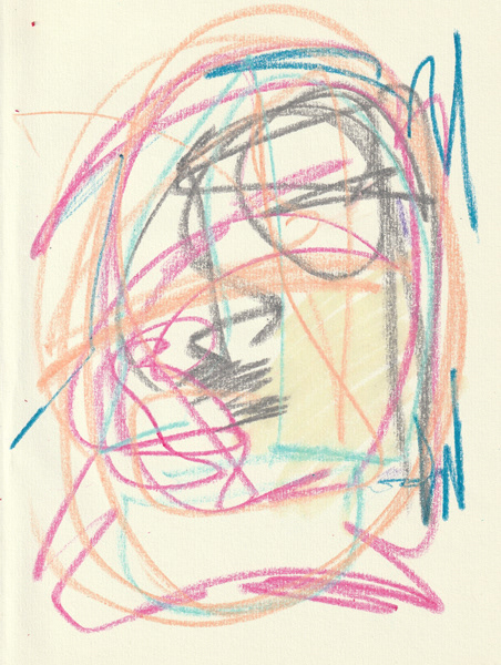 Self Portrait, 2018. Crayon on paper, 8.5 x 11 in. 