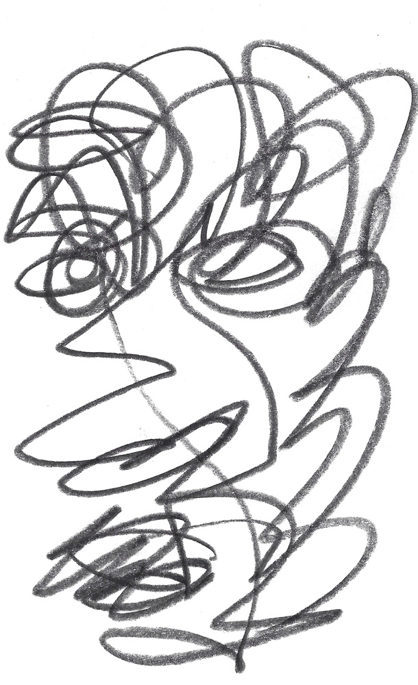 2024 | SELF PORTRAIT | GRAPHITE ON PAPER, 3 X 5 IN | Joshua Cornelis 