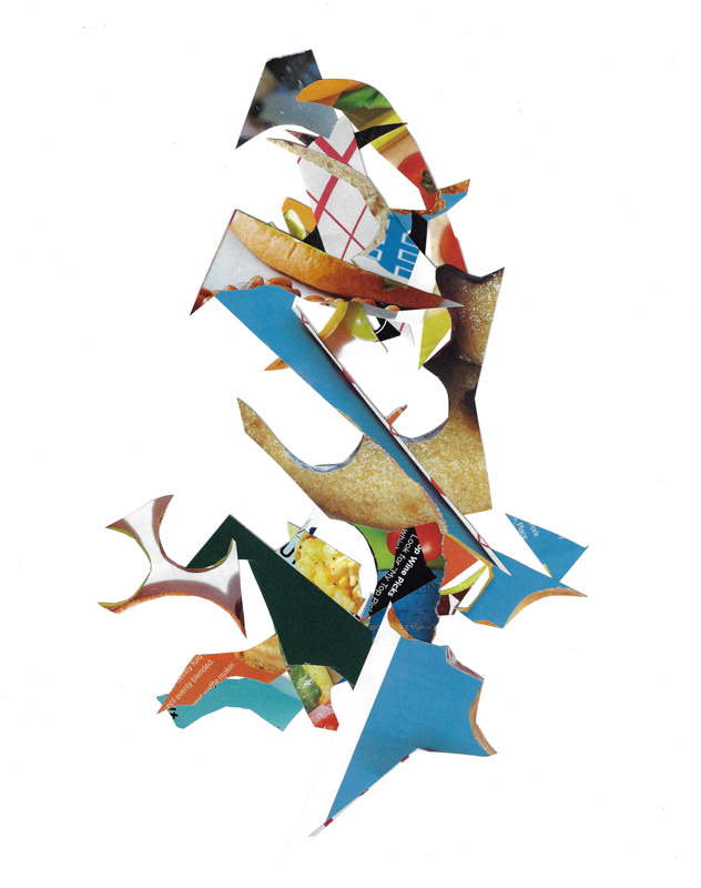 Scintilla Series II, 2020. Collage on Flatbed.