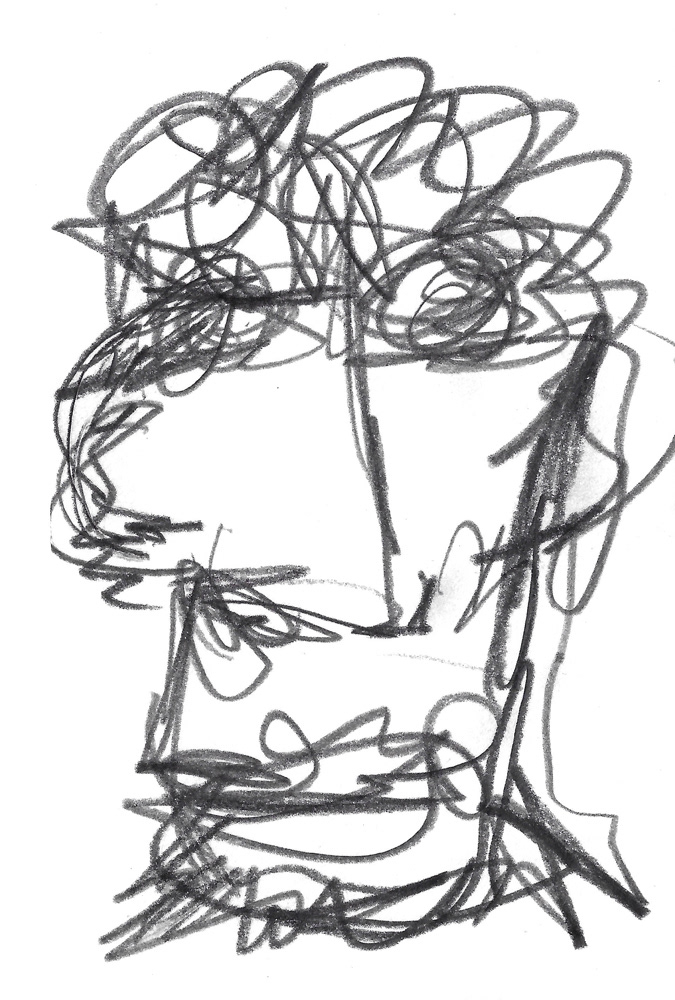 2024 | SELF PORTRAIT | GRAPHITE ON PAPER, 3 X 5 IN | Joshua Cornelis 