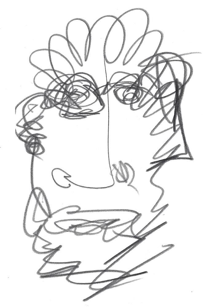 2024 | SELF PORTRAIT | GRAPHITE ON PAPER, 3 X 5 IN | Joshua Cornelis 