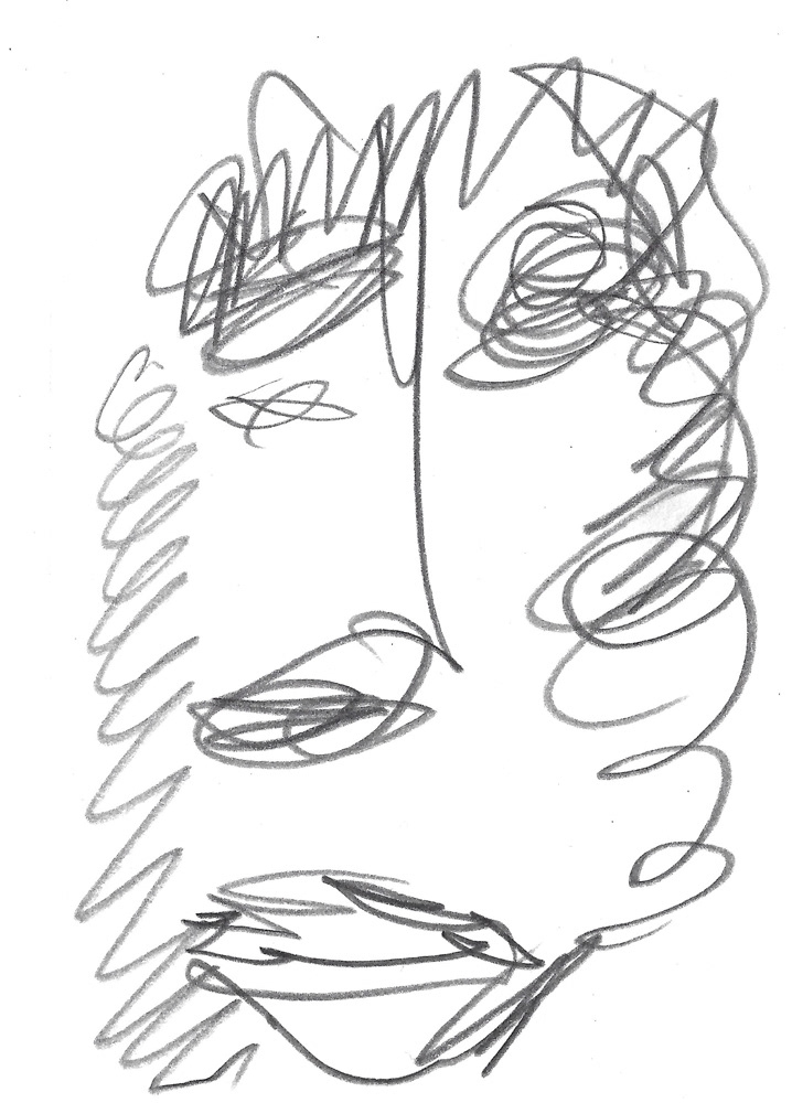 2024 | SELF PORTRAIT | GRAPHITE ON PAPER, 3 X 5 IN | Joshua Cornelis 