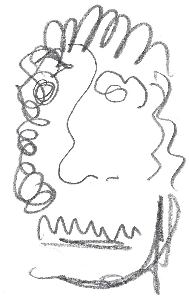 2024 | SELF PORTRAIT | GRAPHITE ON PAPER, 3 X 5 IN | Joshua Cornelis 