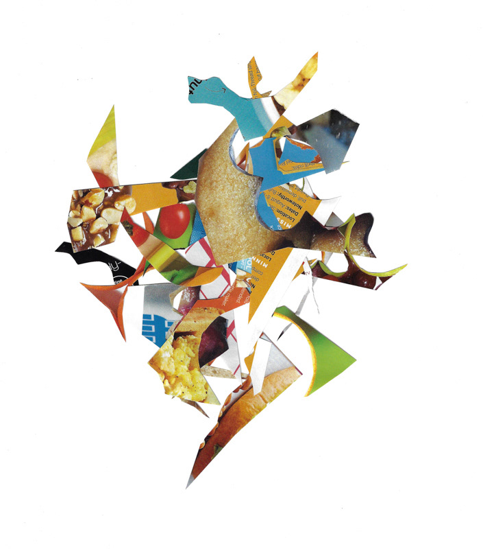 Scintilla Series II, 2020. Collage on Flatbed.