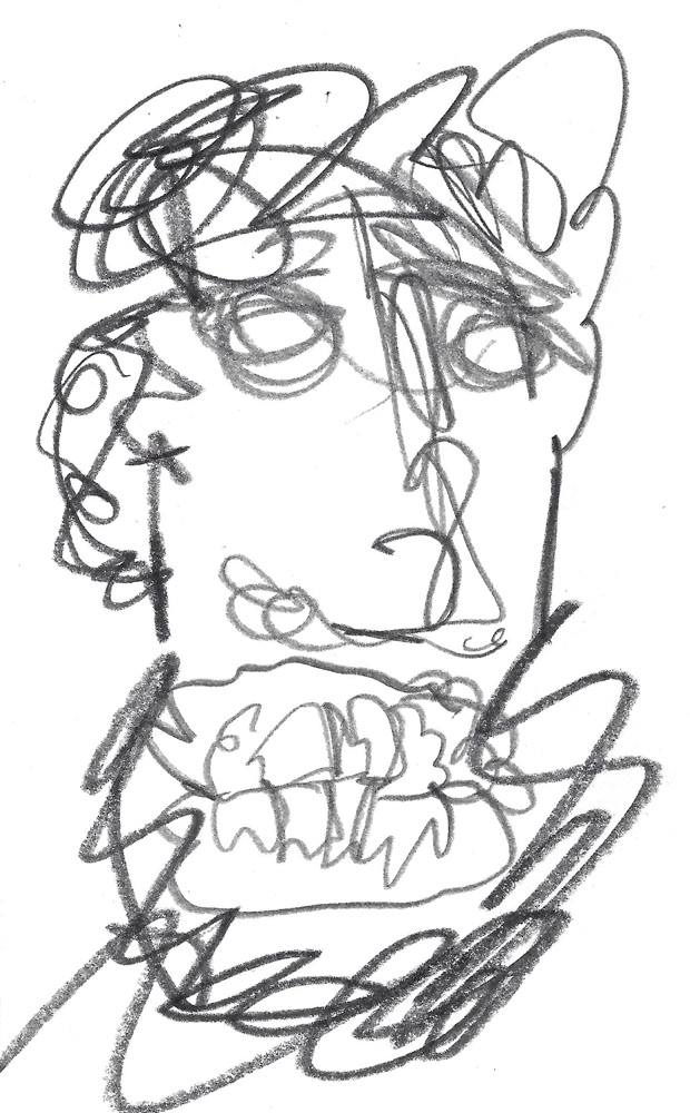 2024 | SELF PORTRAIT | GRAPHITE ON PAPER, 3 X 5 IN | Joshua Cornelis 