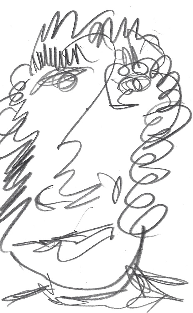 2024 | SELF PORTRAIT | GRAPHITE ON PAPER, 3 X 5 IN | Joshua Cornelis 