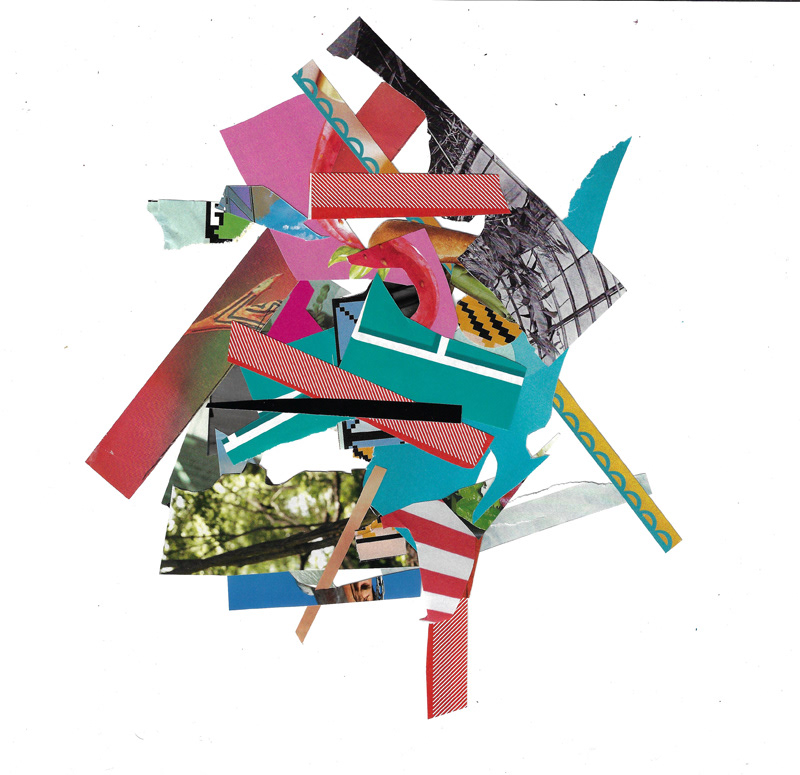Scintilla Series V, 2023. Collage on FLATBED | Joshua Cornelis