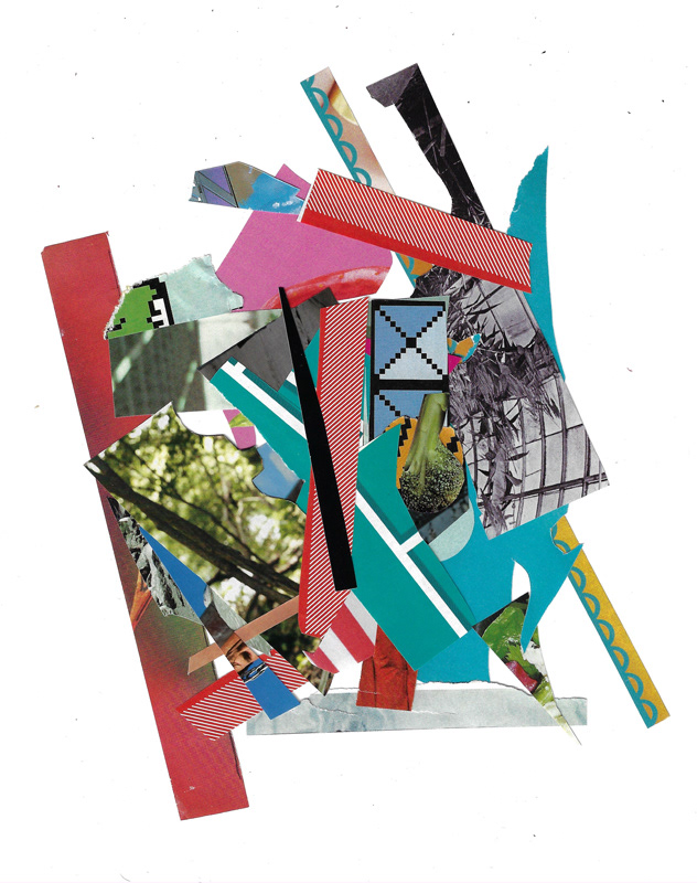 Scintilla Series V, 2023. Collage on FLATBED | Joshua Cornelis