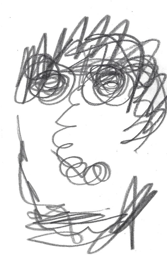 2024 | SELF PORTRAIT | GRAPHITE ON PAPER, 3 X 5 IN | Joshua Cornelis 