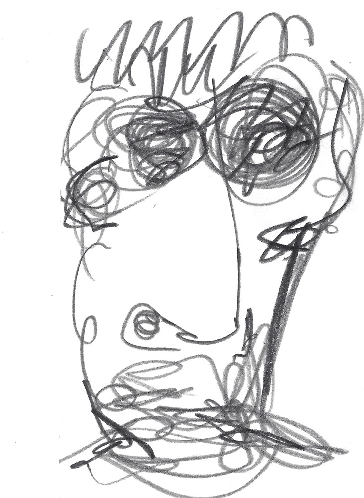 2024 | SELF PORTRAIT | GRAPHITE ON PAPER, 3 X 5 IN | Joshua Cornelis 