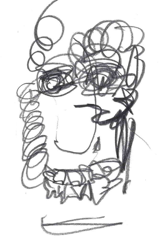 2024 | SELF PORTRAIT | GRAPHITE ON PAPER, 3 X 5 IN | Joshua Cornelis 