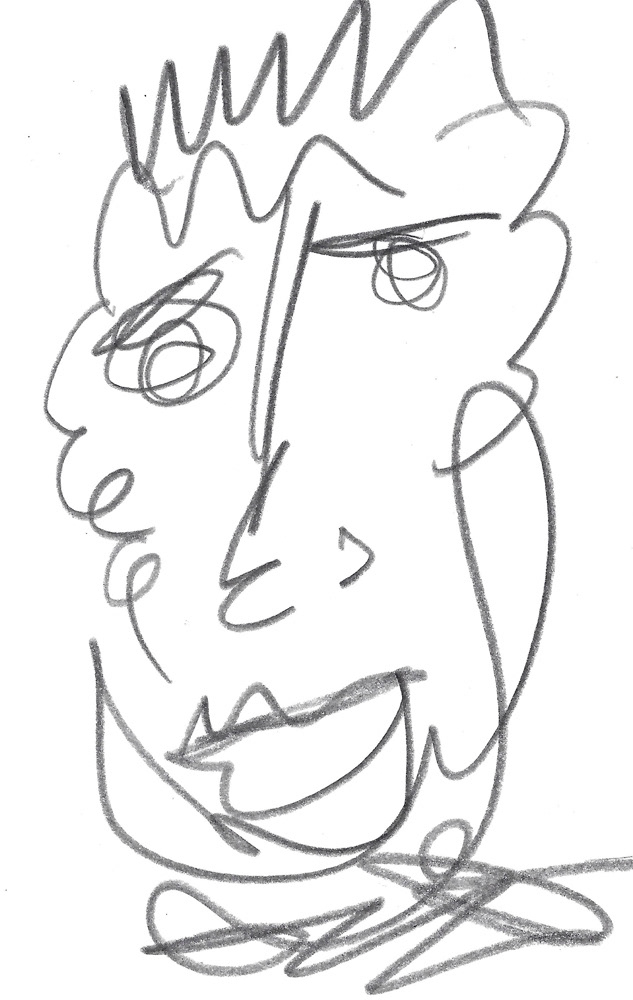 2024 | SELF PORTRAIT | GRAPHITE ON PAPER, 3 X 5 IN | Joshua Cornelis 