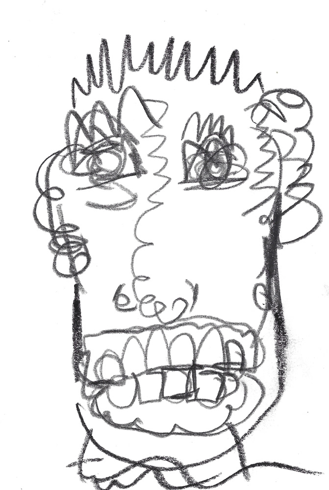 2024 | SELF PORTRAIT | GRAPHITE ON PAPER, 3 X 5 IN | Joshua Cornelis 