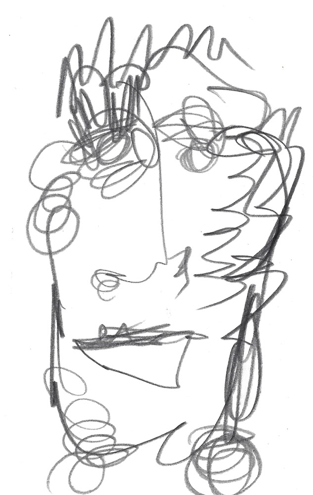 2024 | SELF PORTRAIT | GRAPHITE ON PAPER, 3 X 5 IN | Joshua Cornelis 