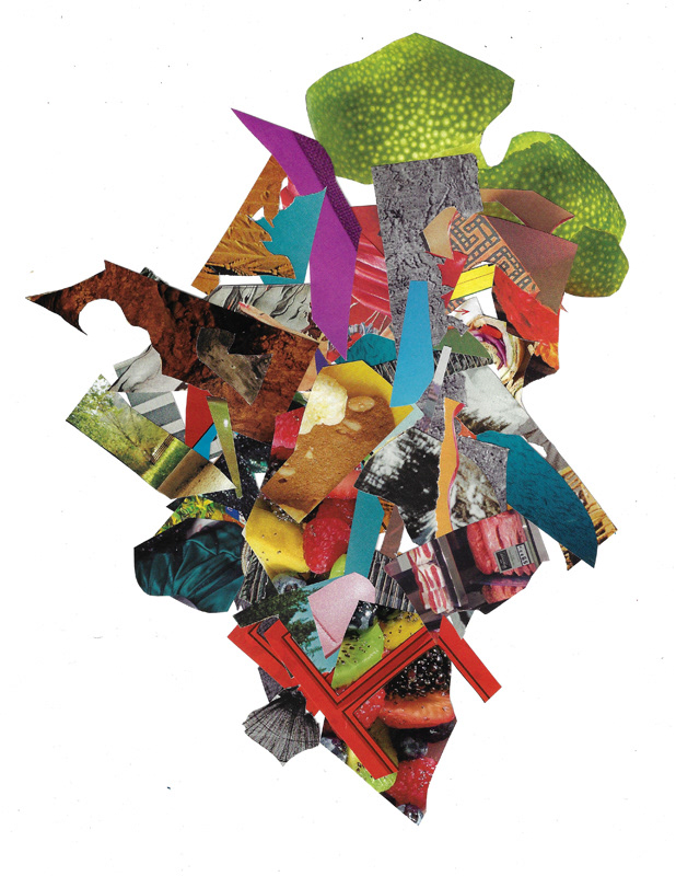 Scintilla Series VI, 2023. Collage on FLATBED | Joshua Cornelis