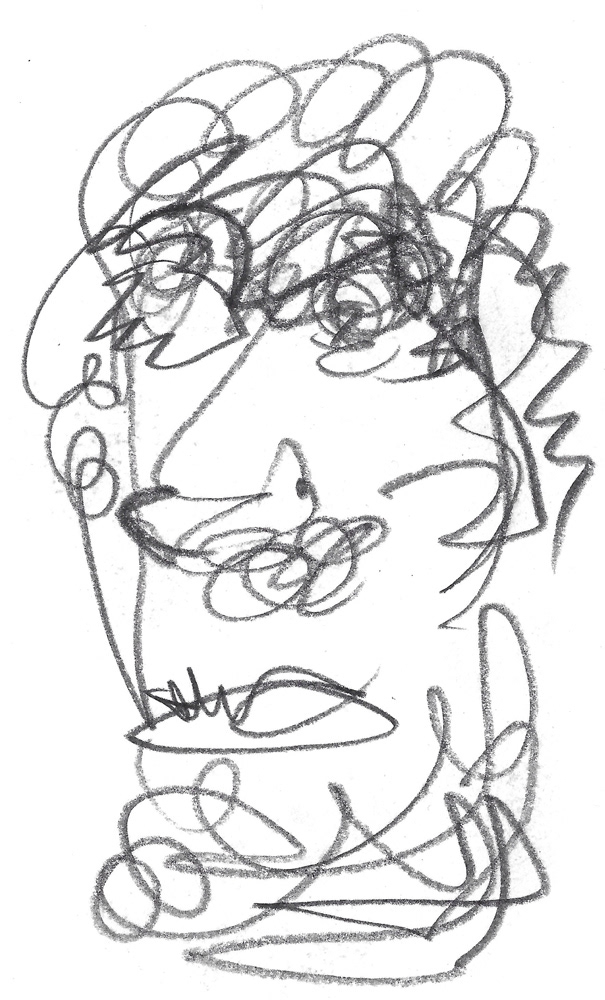 2024 | SELF PORTRAIT | GRAPHITE ON PAPER, 3 X 5 IN | Joshua Cornelis 