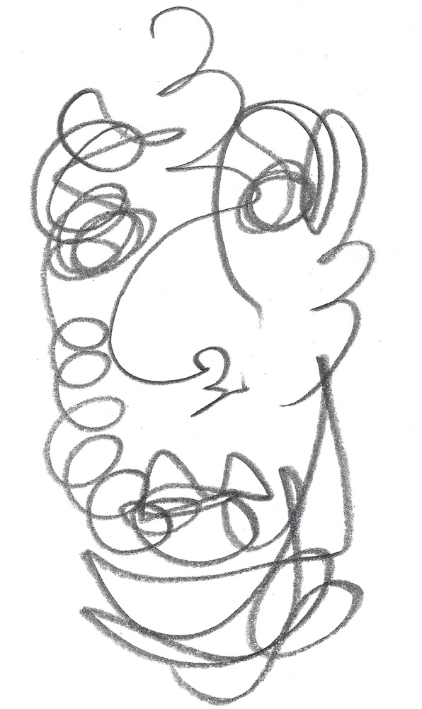 2024 | SELF PORTRAIT | GRAPHITE ON PAPER, 3 X 5 IN | Joshua Cornelis 