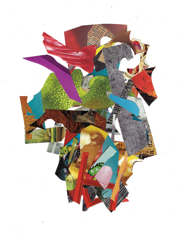 Scintilla Series VI, 2023. Collage on FLATBED | Joshua Cornelis