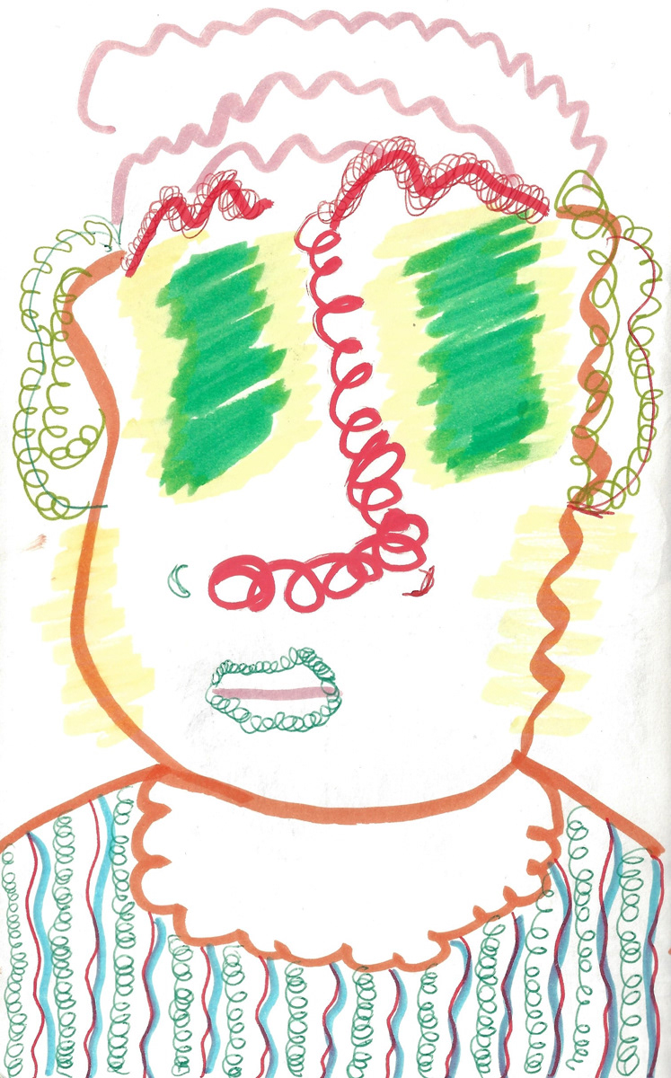 2025 | SELF PORTRAITS | MARKER ON PAPER, 8.5 x 5 IN | Joshua Cornelis