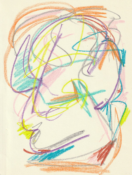 Self Portrait, 2018. Crayon on paper, 8.5 x 11 in. 