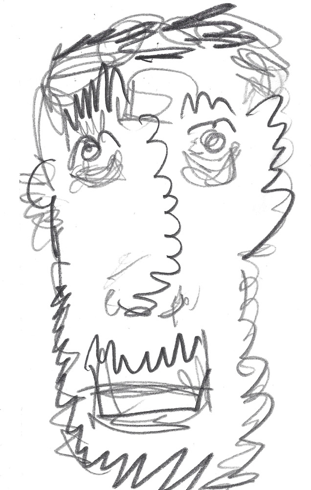 2024 | SELF PORTRAIT | GRAPHITE ON PAPER, 3 X 5 IN | Joshua Cornelis 